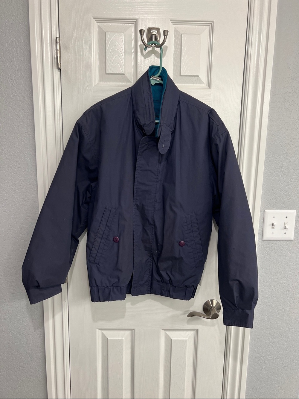 Members Only Dark Navy Quilted Puffer Jacket